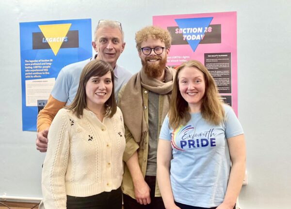 Exmouth Library hosts interactive exhibition on Section 28 during LGBT+ History Month, in association with Exmouth Pride