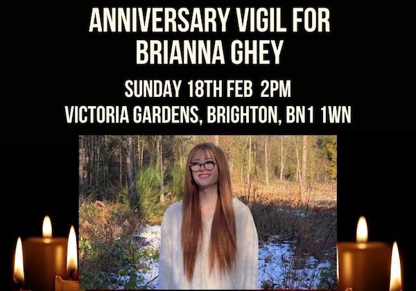 Brighton & Hove to mark first anniversary of Brianna Ghey’s death on Sunday, February 18