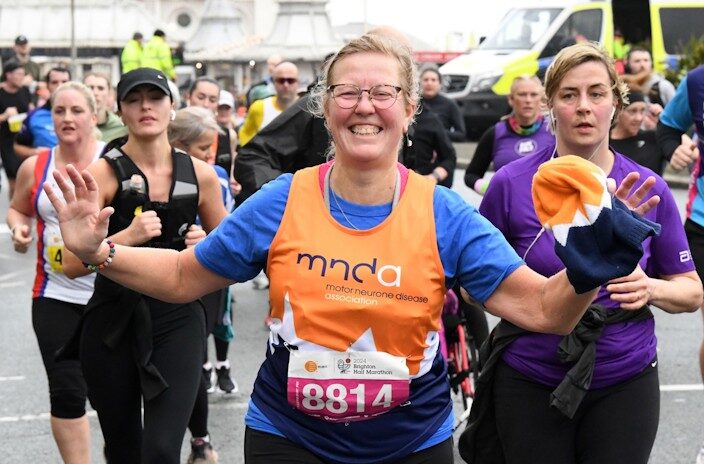 Thousands of runners take part in the Brighton Half Marathon – the main fundraising event for local HIV charity the Sussex Beacon
