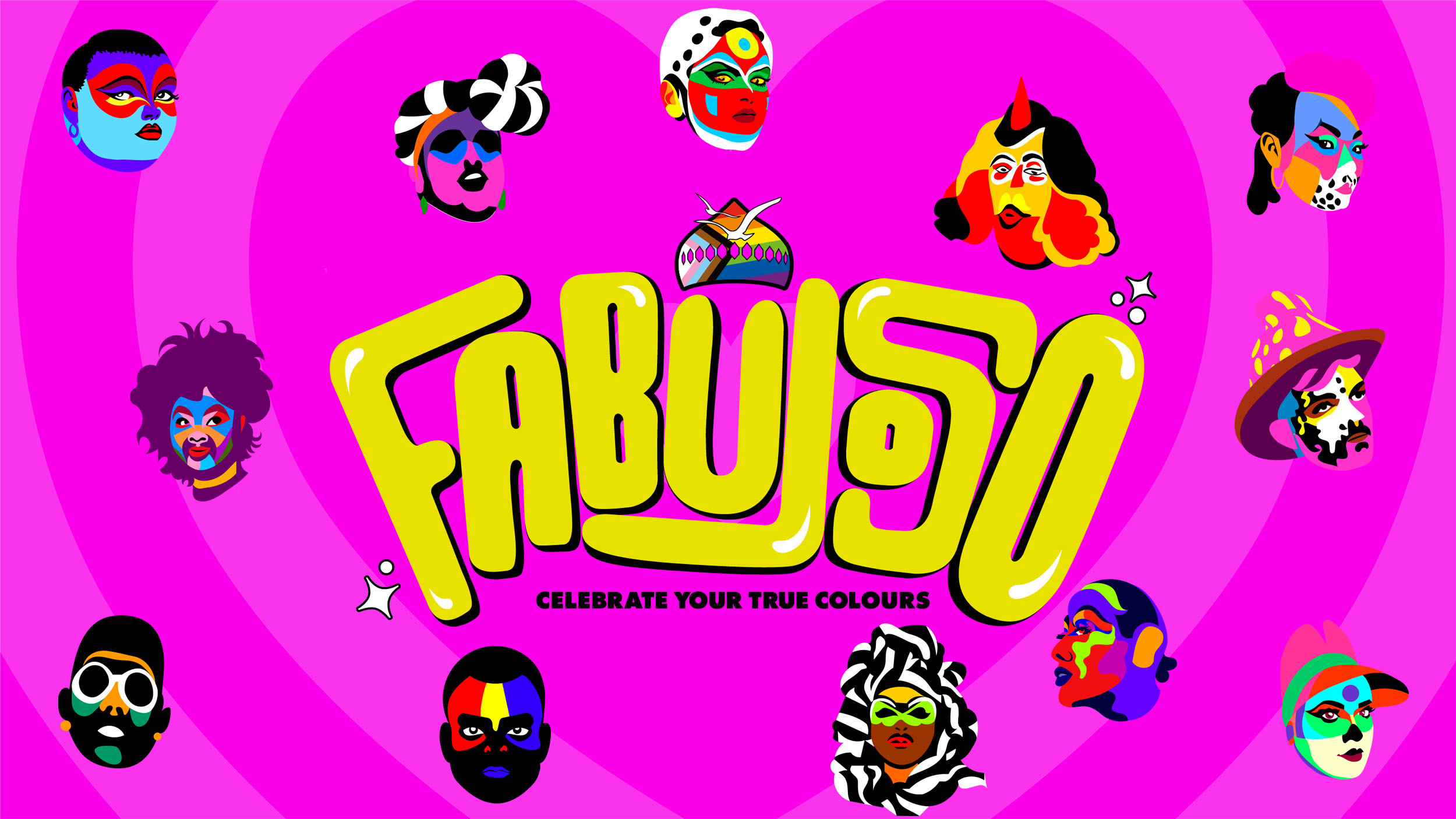 Local queer artist Ladypat designs ‘FABULOSO’ artwork for Brighton & Hove Pride 2024